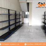 Kệ siêu thị một mặt lưới chữ A 4 tầng 124x35x180cm