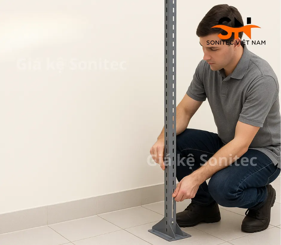 Lắp đặt trụ đứng