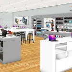 Tủ kệ trưng bày điện thoại​ đẹp, bền