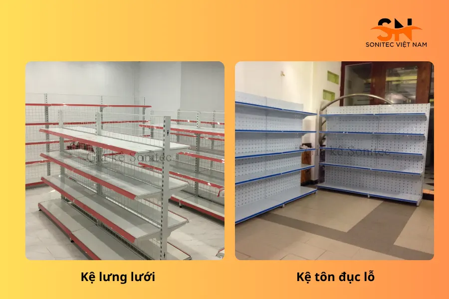 Chọn loại kệ tôn đục lỗ hay kệ lưới phù hợp với bạn