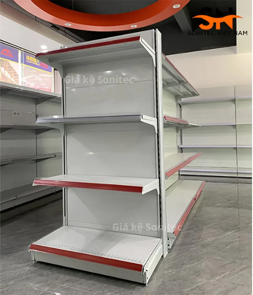 Kệ đơn để hàng siêu thị đầu dãy