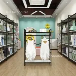 Kệ sắt treo quần áo shop thời trang