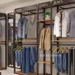 Kệ sắt treo quần áo shop thời trang