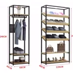 Kệ sắt treo quần áo shop thời trang