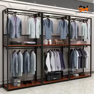 Kệ sắt treo quần áo shop thời trang