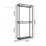 Kệ sắt treo quần áo shop thời trang