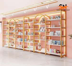 Giá kệ trưng bày mô hình có đèn Led