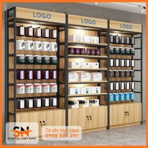 So sánh các loại kệ trưng bày phụ kiện