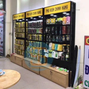 Cửa hàng bán kệ phụ kiện điện thoại đẹp tại Hà Nội