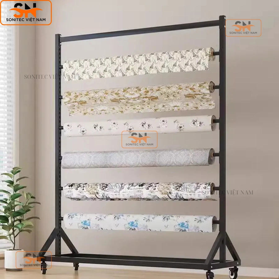 Lợi ích kệ trưng bày vải cuộn