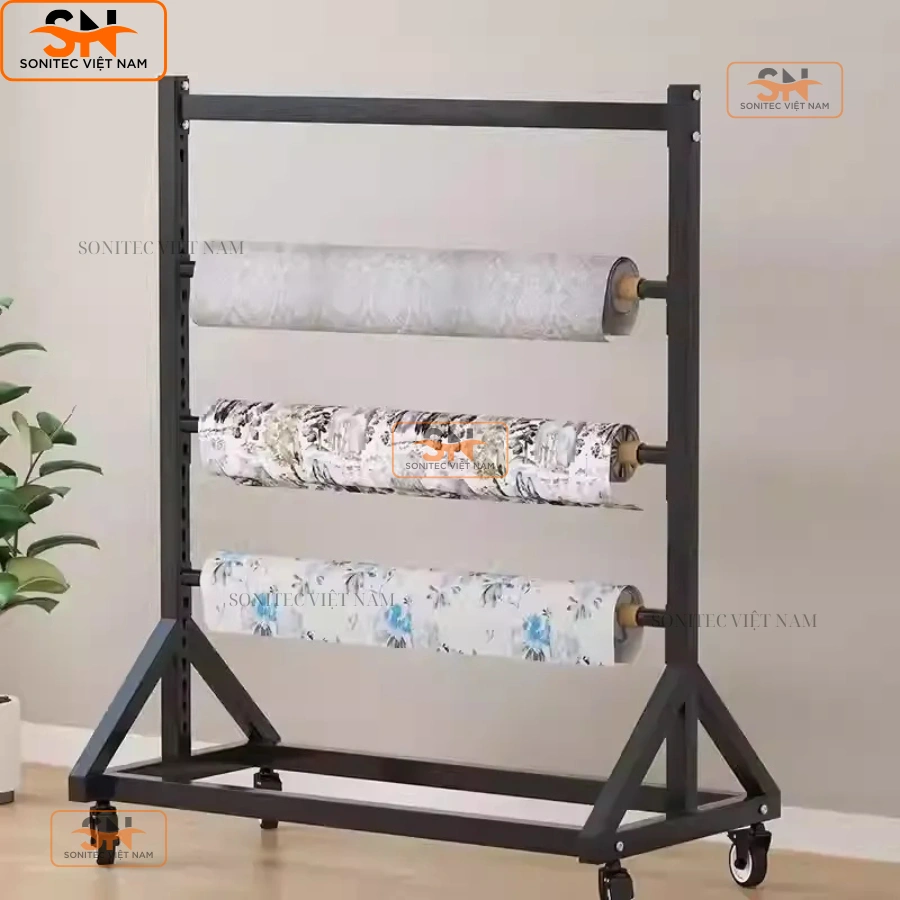 Ứng dụng của kệ trưng vải cuộn