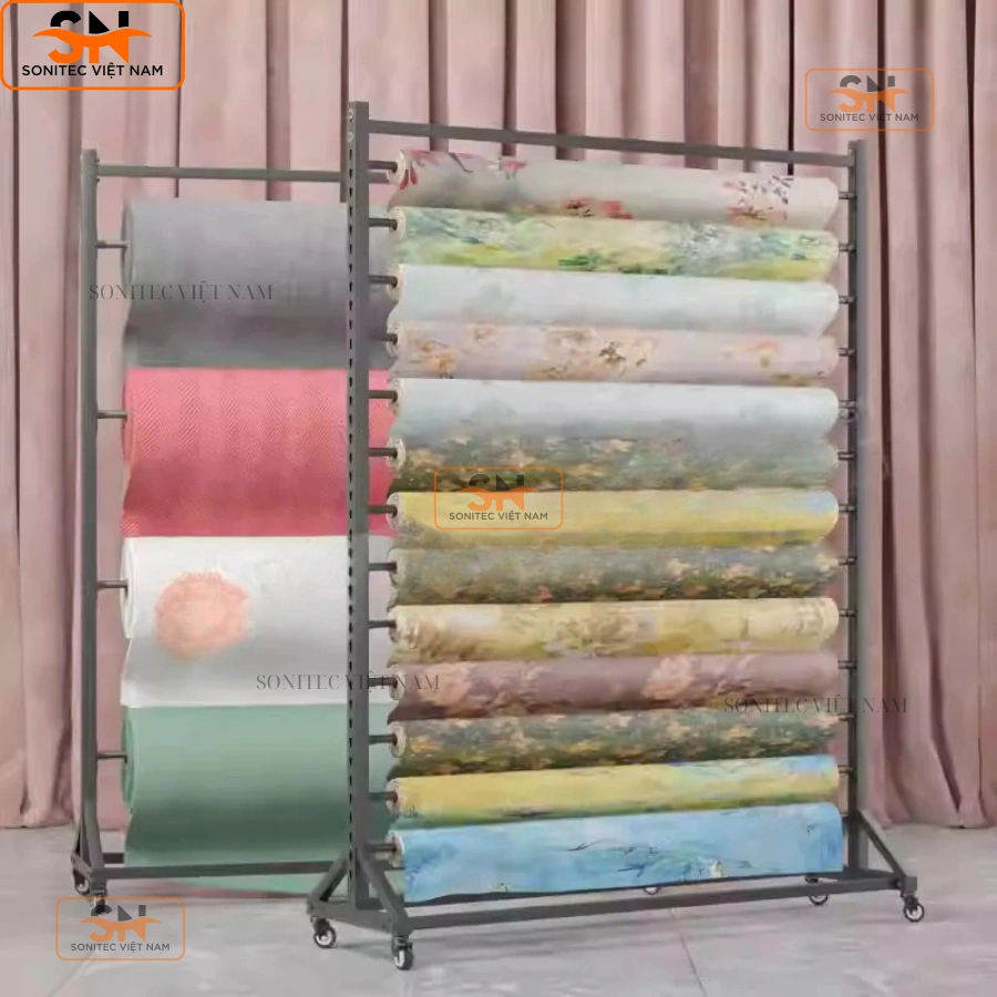 Kệ trưng bày vải cuộn