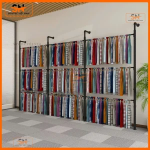 Kệ trưng mẫu vải gắn tường