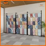 Kệ trưng mẫu vải gắn tường