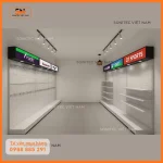Kệ trưng quần áo shop thể thao