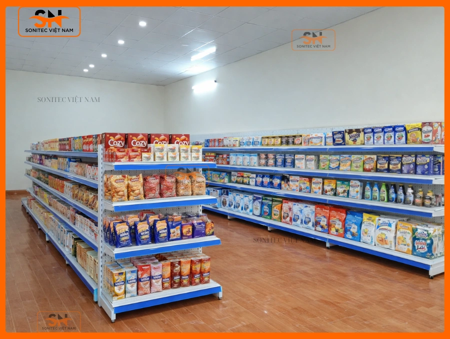 Mua giá kệ bày hàng siêu thị phù hợp cửa hàng nhỏ