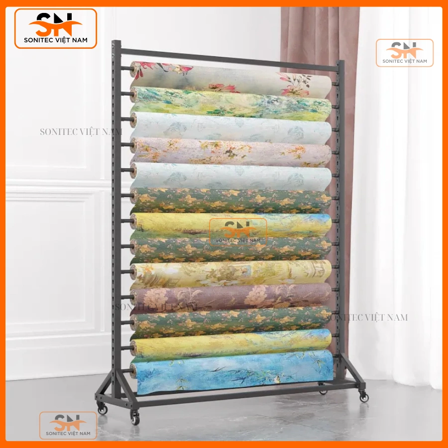 Chọn nội thất kệ trưng bày vải đẹp