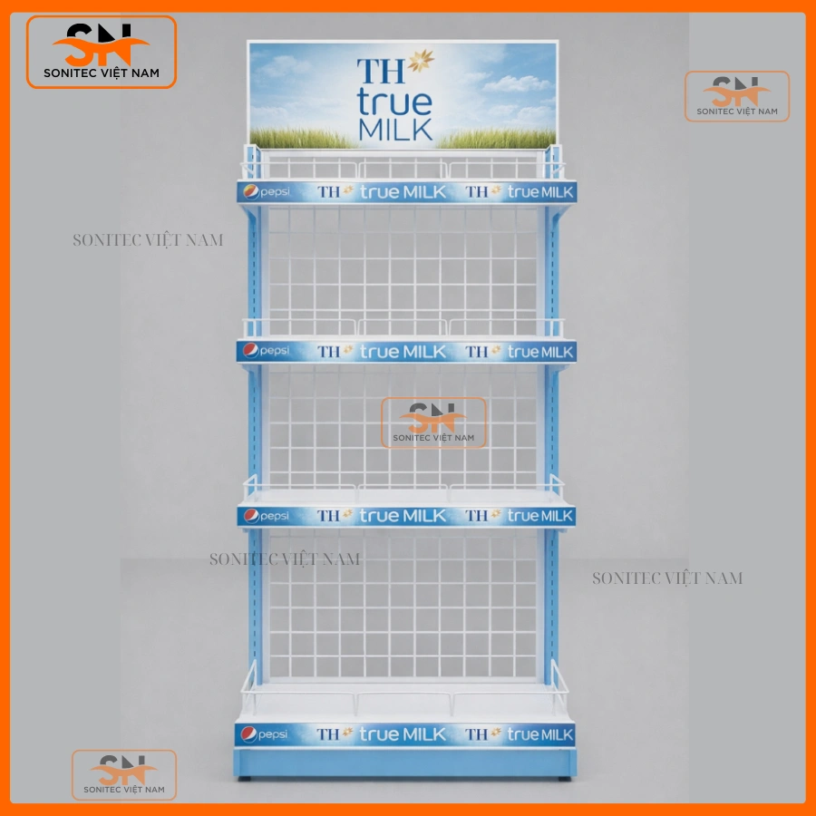 Các mẫu kệ quảng cáo sữa