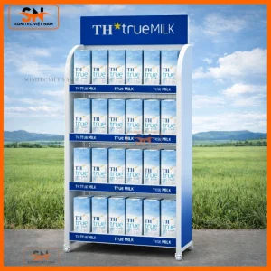 Giá kệ quảng cáo sữa đa dạng mẫu mã