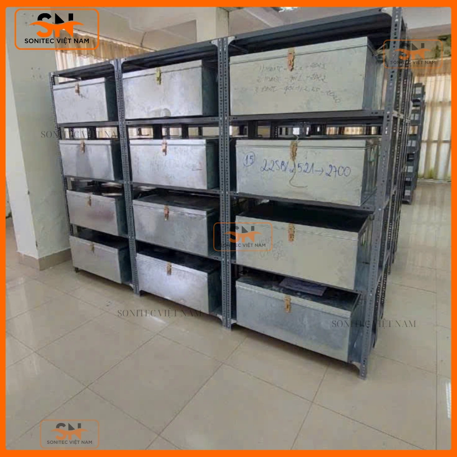 100 mẫu kệ sắt V lỗ Hà Nội giá rẻ, đẹp