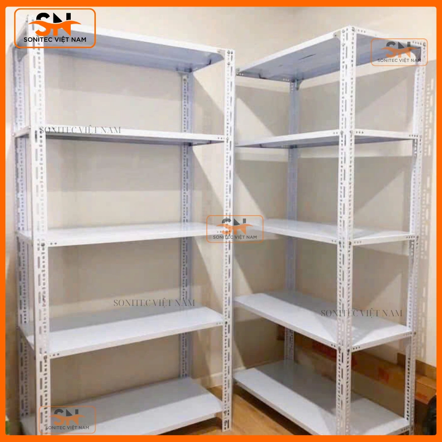 Kệ sắt V lỗ Hà Nội tải trọng cao, dùng ổn định