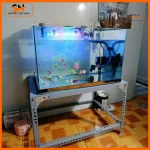Kệ sắt V lỗ 2 tầng đẹp, giá rẻ