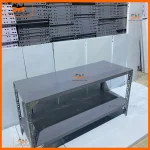 Kệ sắt V lỗ 2 tầng đẹp, giá rẻ