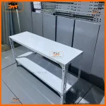 Kệ sắt V lỗ 2 tầng đẹp, giá rẻ