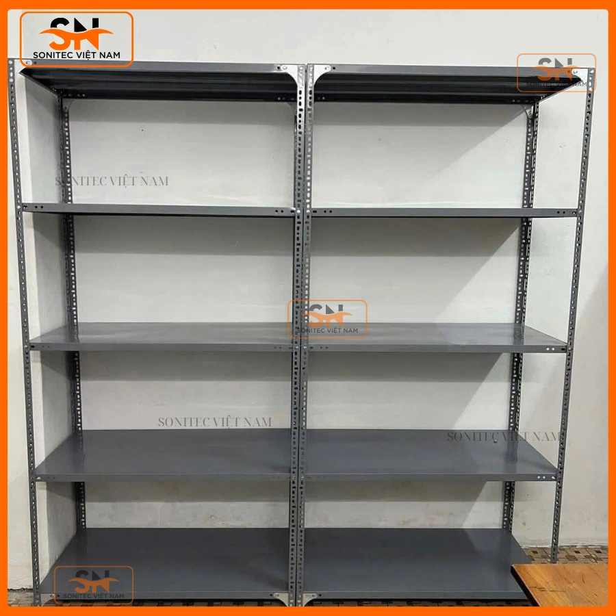 Kệ sắt V lỗ 5 tầng chắc chắn tại Sonitec