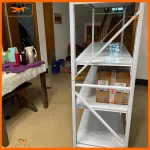 Kệ sắt V lỗ có bánh xe