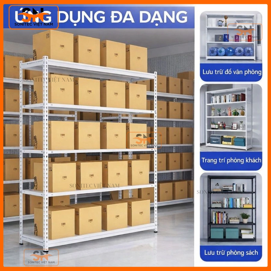Kệ sắt V lỗ Đà Nẵng tải trọng tốt, giá xưởng