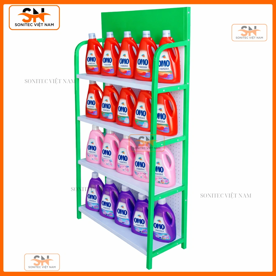 Kệ trưng bày nước giặt giá rẻ, bền, tốt
