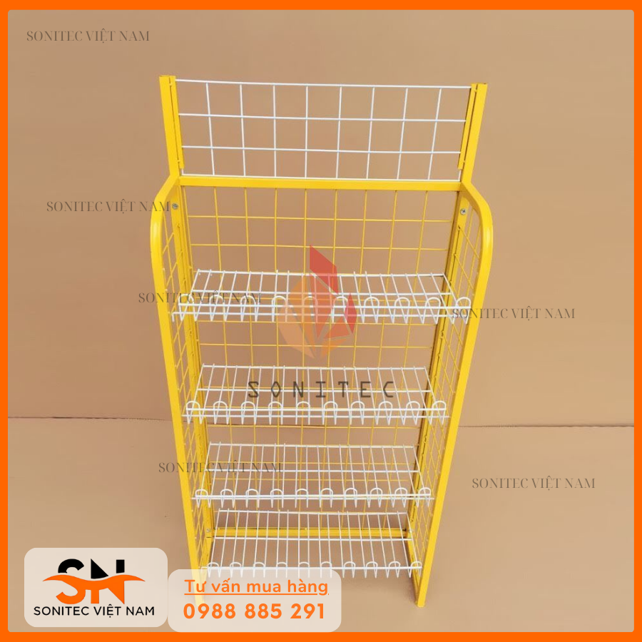 Mẫu kệ trưng bày sản phẩm đẹp, phong cách hiện đại