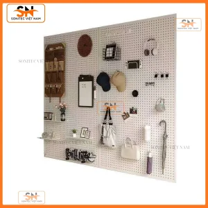 Tấm sắt đục lỗ treo đồ đa năng