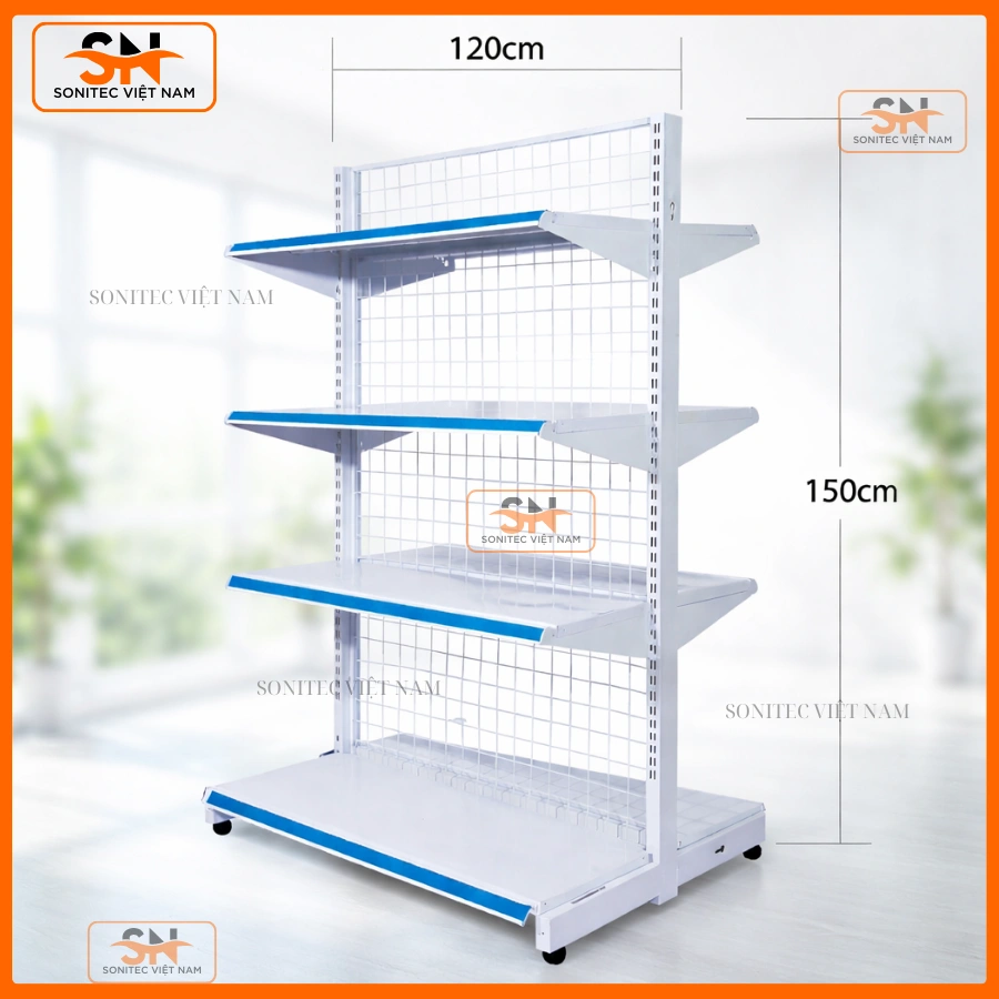 Kệ đôi siêu thị 120cmx150cm giá rẻ