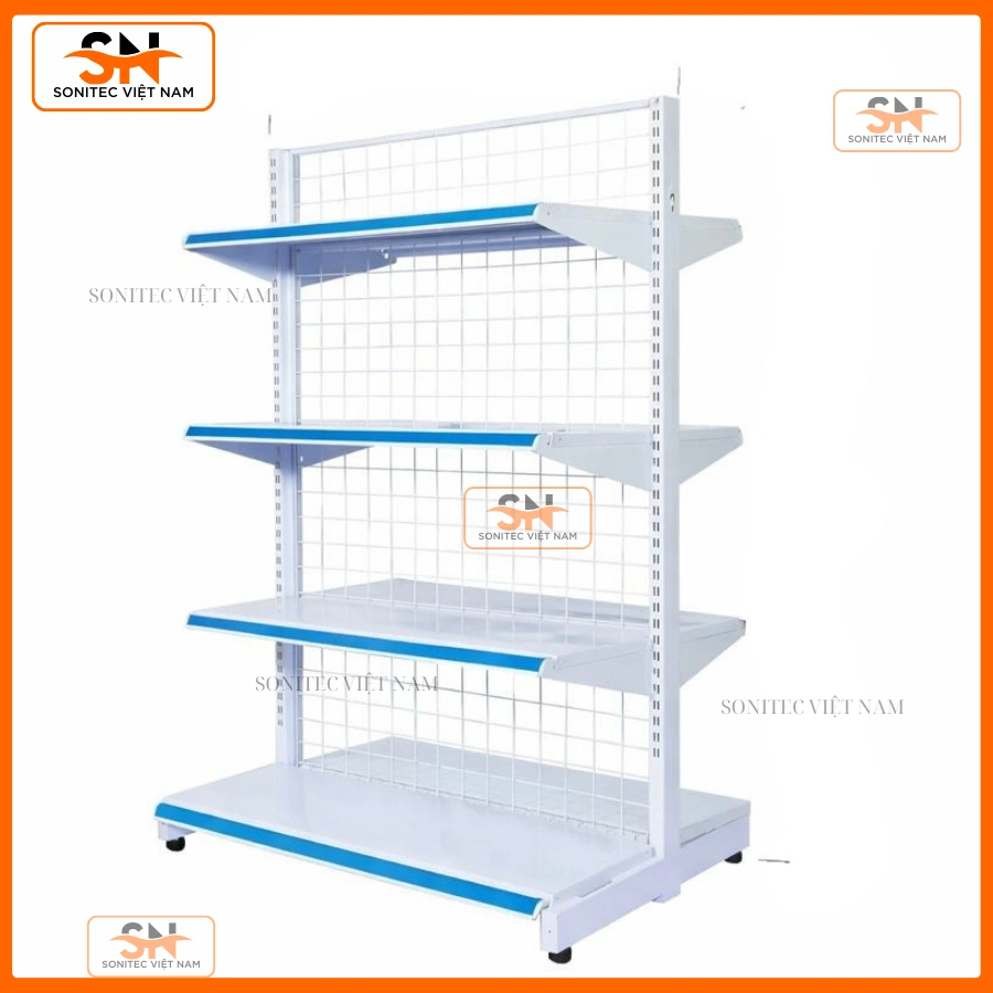 Kệ đôi siêu thị 120cmx150cm cho siêu thị mini