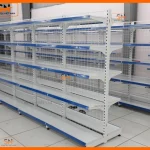 Không gian với kệ đôi siêu thị 120cmx150cm