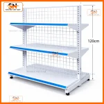 Kệ đôi siêu thị 70cmx120cm tối ưu không gian