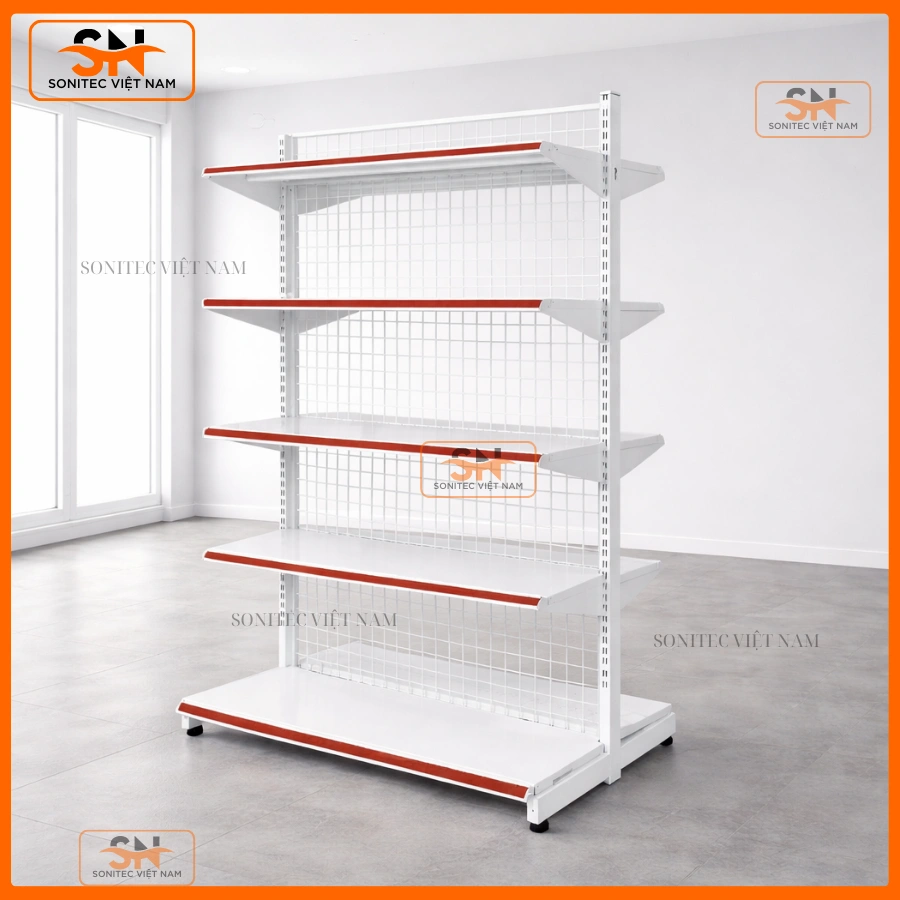 Kệ đôi siêu thị 70cmx180cm bền, đẹp