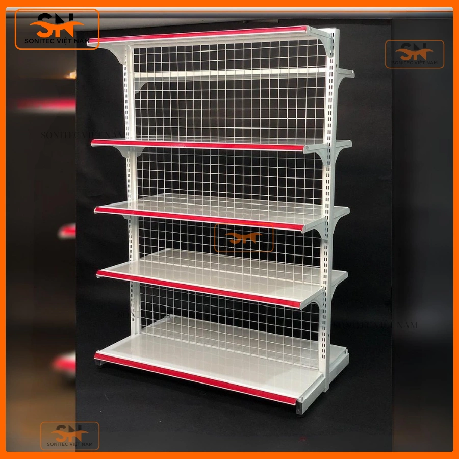 Kệ đôi siêu thị 70cmx180cm cho siêu thị, mini mart