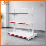 Kệ đôi siêu thị 90cmx120cm bền bỉ