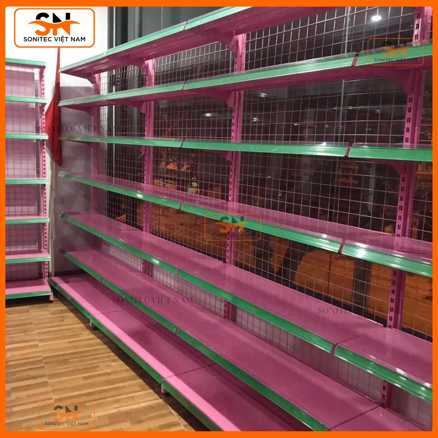Kệ đơn siêu thị 70cmx210cm chịu tải tốt