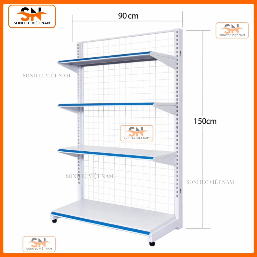 Kệ đơn siêu thị 90cmx150cm chất lượng tốt