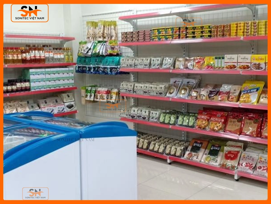 Kệ đơn siêu thị 90cmx210cm cho siêu thị