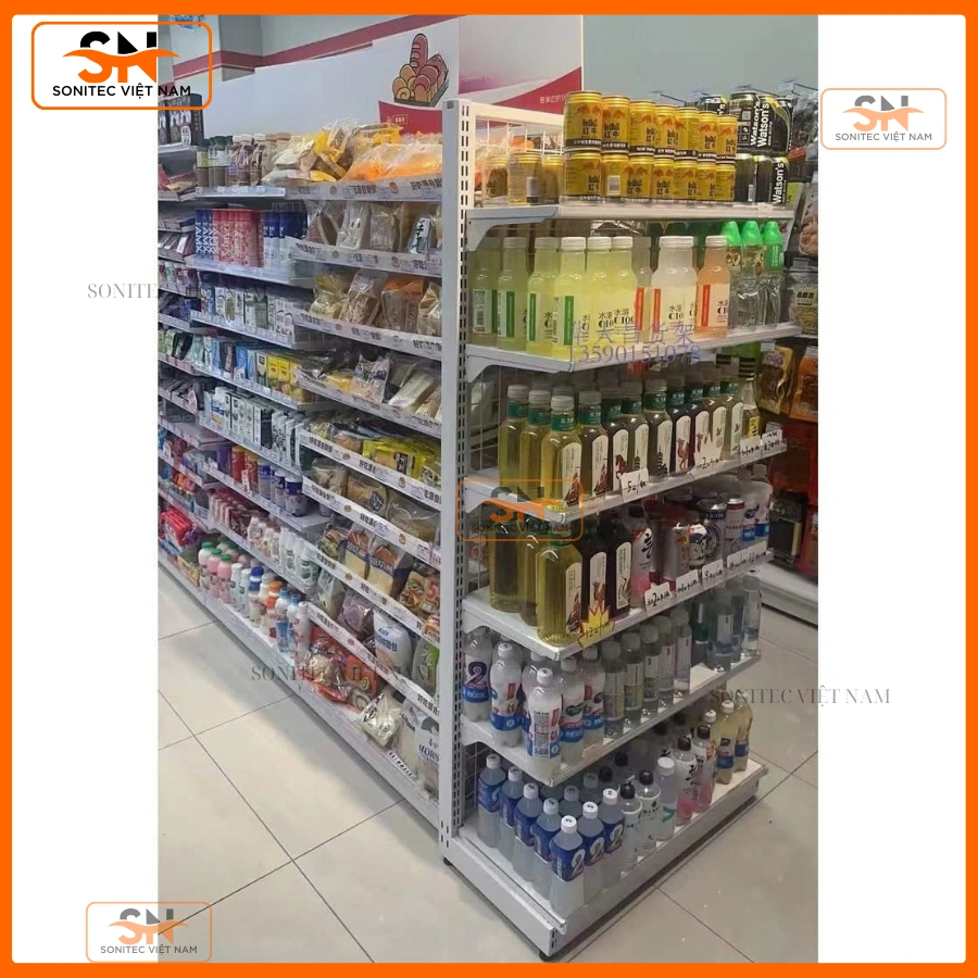 Kệ đơn siêu thị 90cmx210cm đa năng