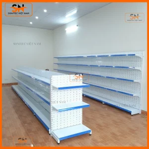 Nên lắp kệ đơn hay kệ đôi cho cửa hàng tạp hóa?