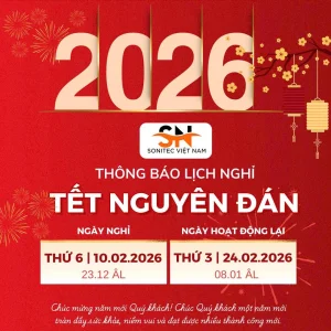 Thông báo lịch nghỉ Tết Nguyên Đán Công ty Sonitec 2026