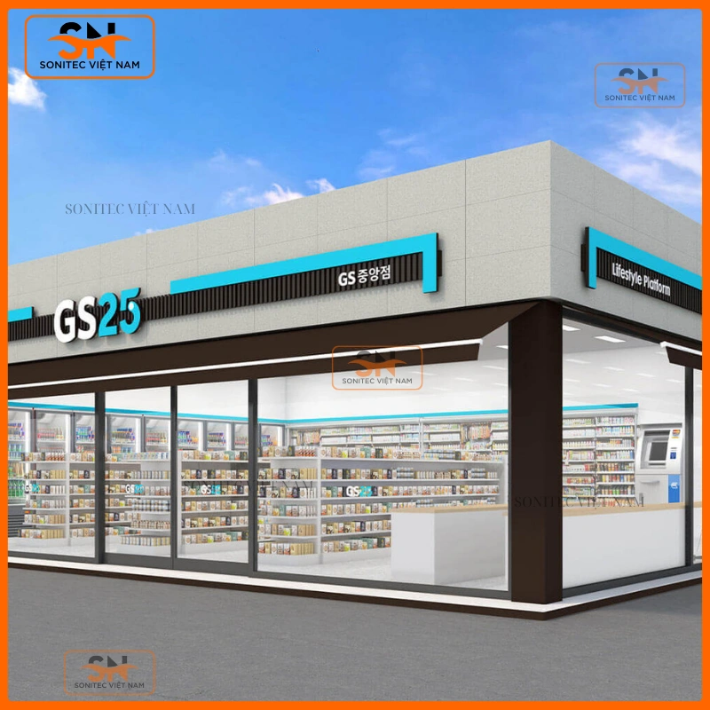 Thiết kế mặt tiền cửa hàng giúp shop nổi bật hơn