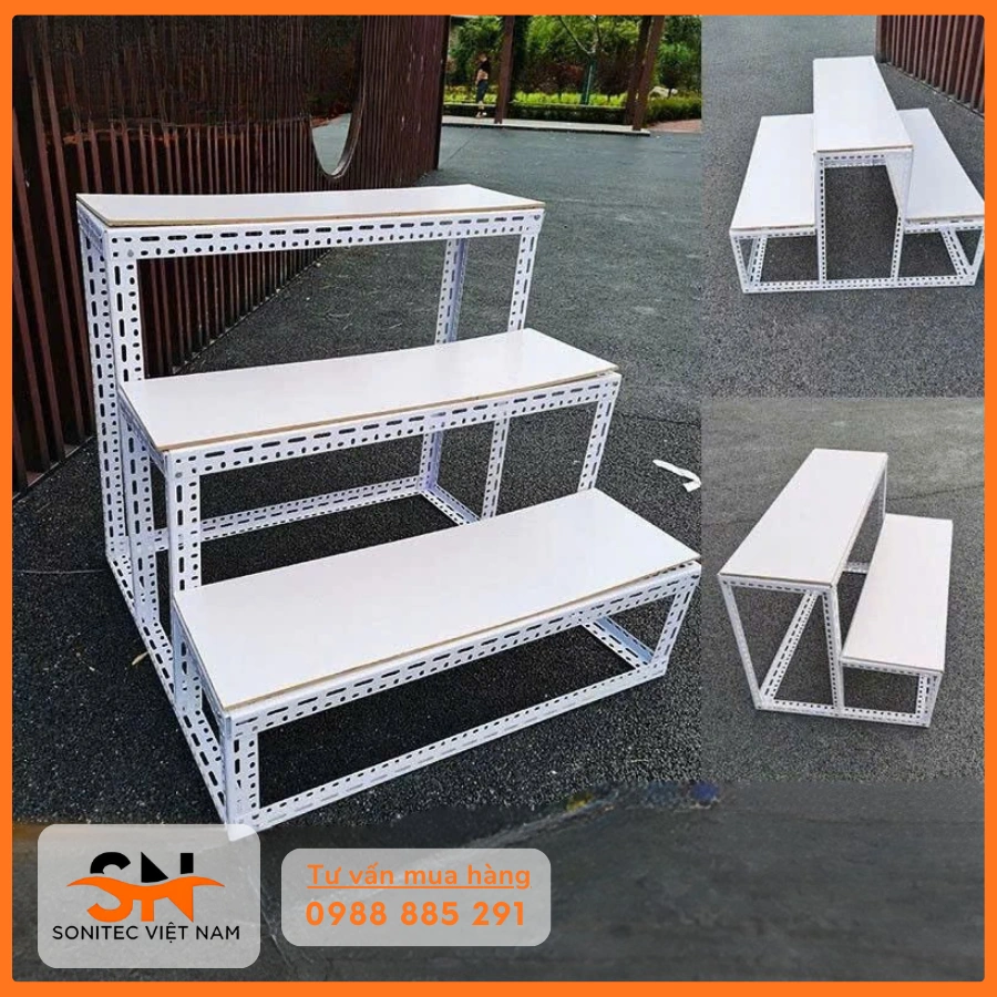 Kệ rau củ quả siêu thị linh hoạt