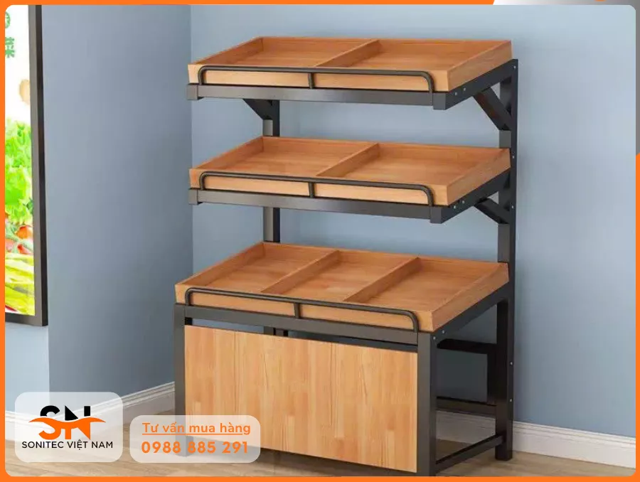 Kệ rau củ quả siêu thị giá tốt